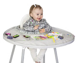 Tidy Tot Bib & Tray Set + Bag - Dove Grey