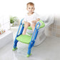 Pikkaboo EasyGo+ Potty Training Seat with Step Ladder - Blue & Green