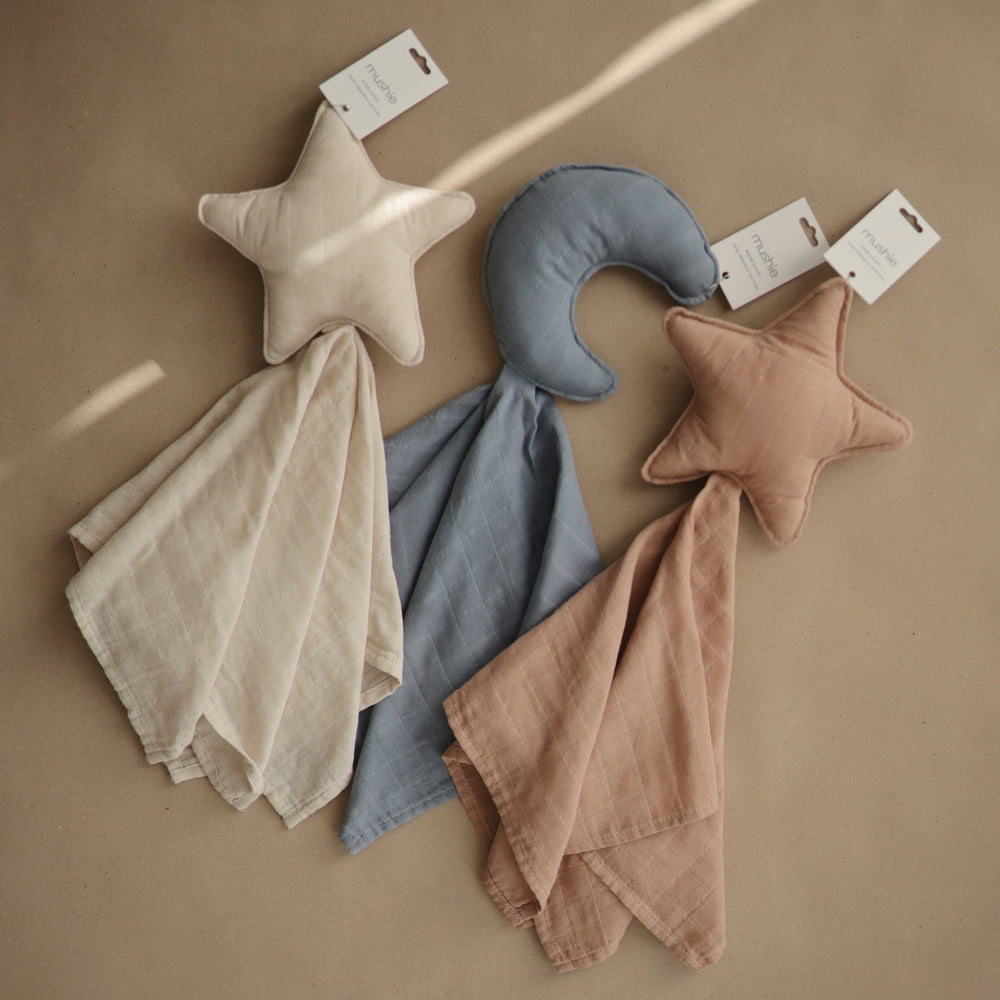 Mushie Lovey Blanket Star Natural - Laadlee
