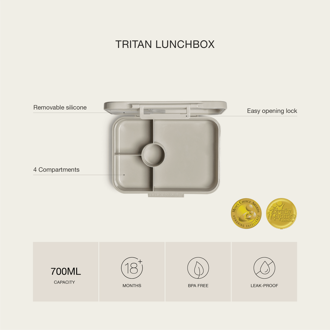 Citron Tritan Lunchbox - Cool Kid