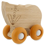 Trixie Wooden Animal Cars With Silicone Wheels - Mr. Fox