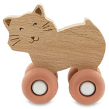 Trixie Wooden Animal Cars With Silicone Wheels - Mrs. Cat