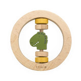 Trixie Wooden Round Rattle - Mr. Dino