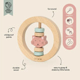 Trixie Wooden Round Rattle - Mrs. Cat