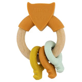 Trixie Wooden Silicone Activity Ring - Mr. Fox