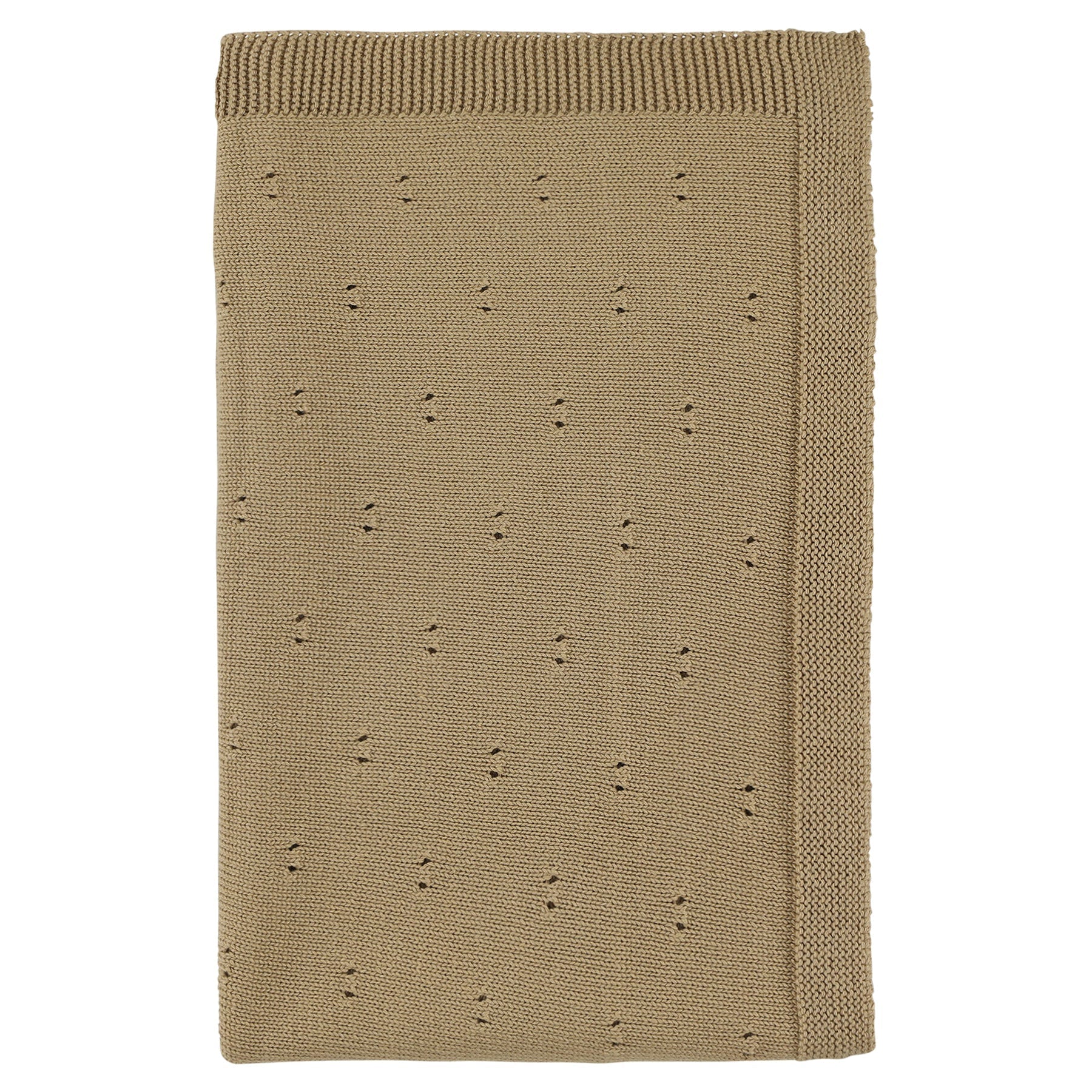 Trixie Knitted Blanket - Sand - Laadlee