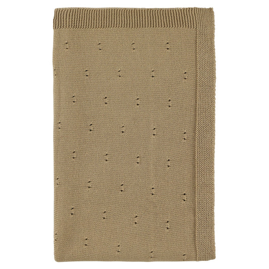Trixie Knitted Blanket - Sand