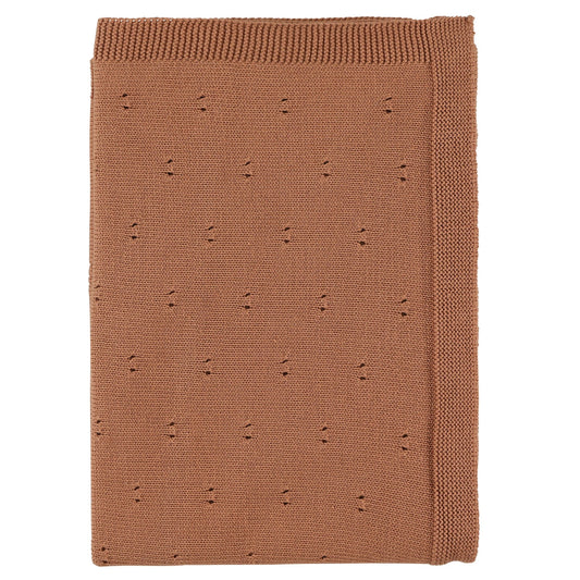 Trixie Knitted Blanket - Canyon