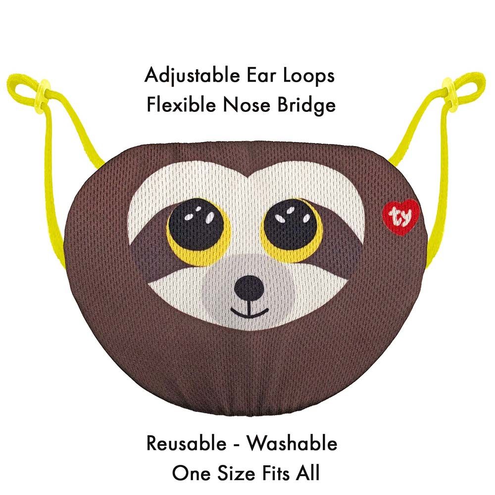 ty-beanie-boo-face-mask-sloth-dangler-brown-2