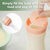 Haakaa Silicone Baby Food Dispensing Spoon - Grey