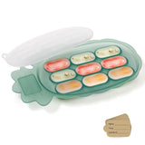 Haakaa Silicone Pineapple Nibble Tray - Pea Green