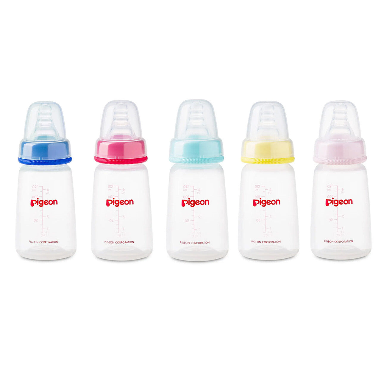 Pigeon Plastic Feeding Bottle 120ml  - Assorted