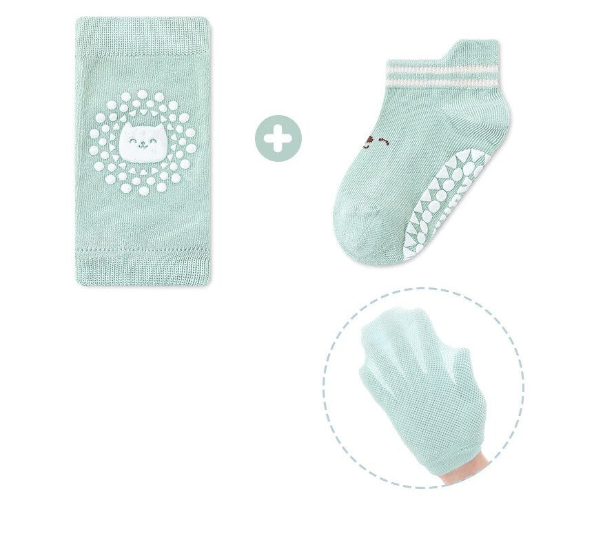 Pikkaboo Soft Crawl Baby Crawling Set - Mint