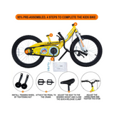 Chipmunk Kids Bike - Submarine 12" Yellow - Laadlee