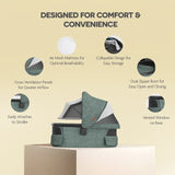 UPPAbaby Bassinet V3 Gwen Green Melange