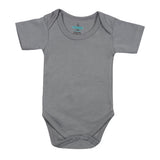 Babies Basic Short Sleeves Romper Bodysuit Pack of 3 - Black , Navy And Grey