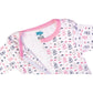 Babies Basic Long Sleeves Sleepsuit for Babies - White & Pink