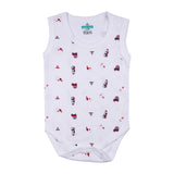 Babies Basic Sleeveless Romper/Bodysuit Pack of 3 - Printed