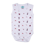 Babies Basic Sleeveless Romper Bodysuit Pack of 3 - Multicolor