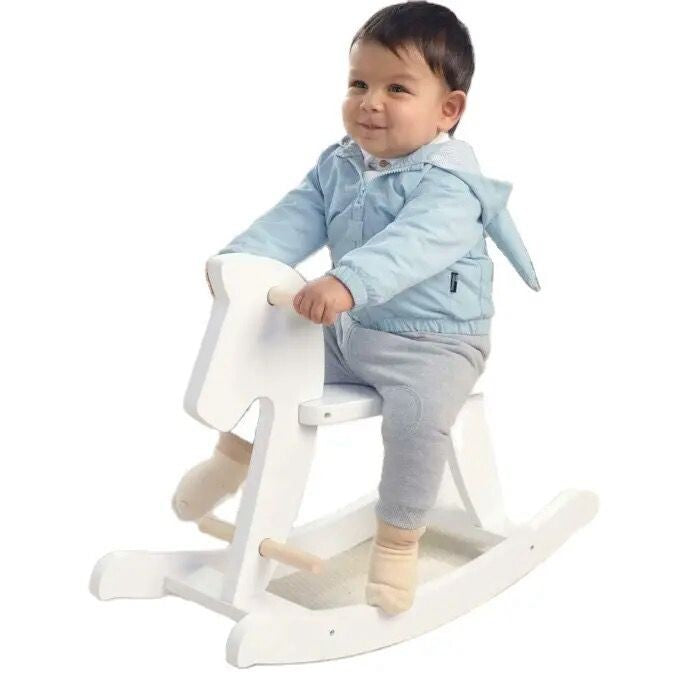 Woody Buddy Rocking Horse - White