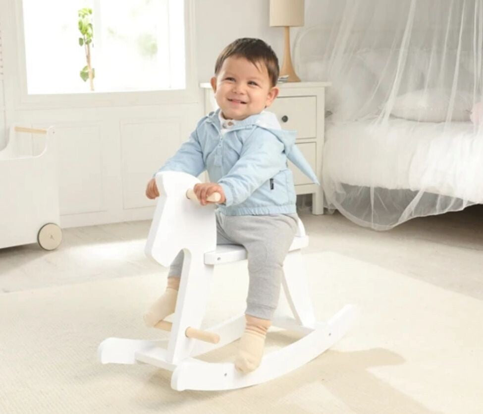 Woody Buddy Rocking Horse - White