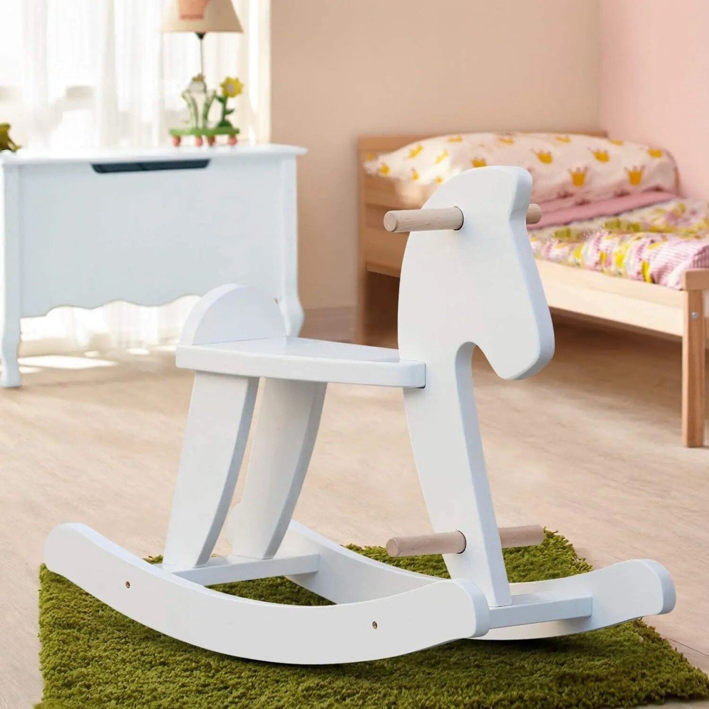 Woody Buddy Rocking Horse - White