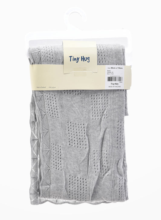 Tiny Hug Newborn Baby Blanket  - Grey