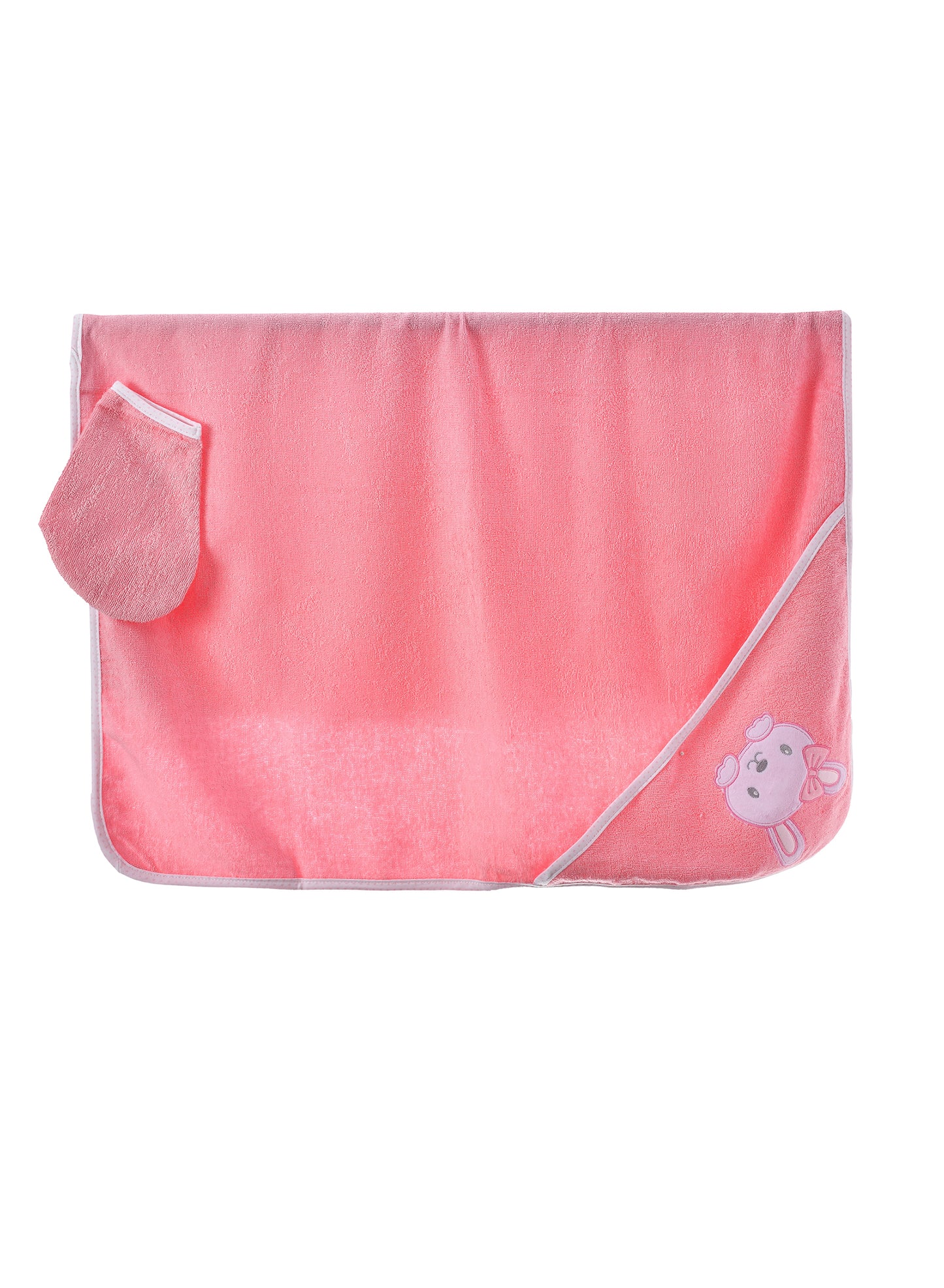 Tiny Hug Adorable Hooded Towel - Pink