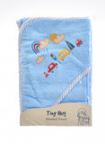 Tiny Hug Adorable Hooded Towel - Blue