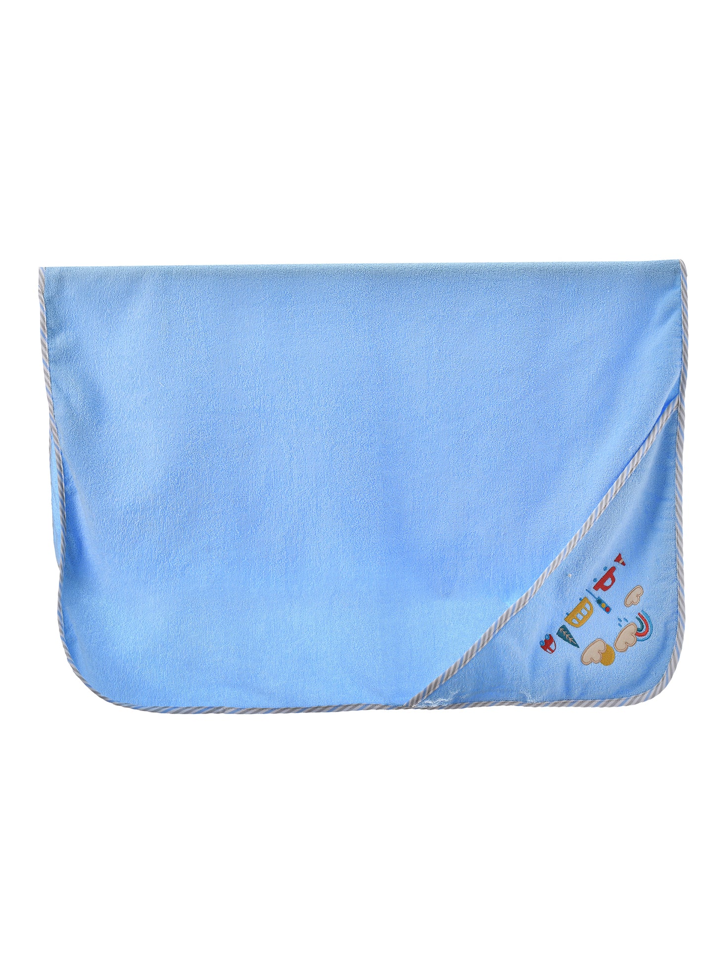 Tiny Hug Adorable Hooded Towel - Blue