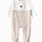 Tiny Hug Baby Boys Cotton Knit Sleepsuit - Creme