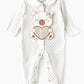 Tiny Hug Baby Boys' Cotton Knit Sleepsuit - White