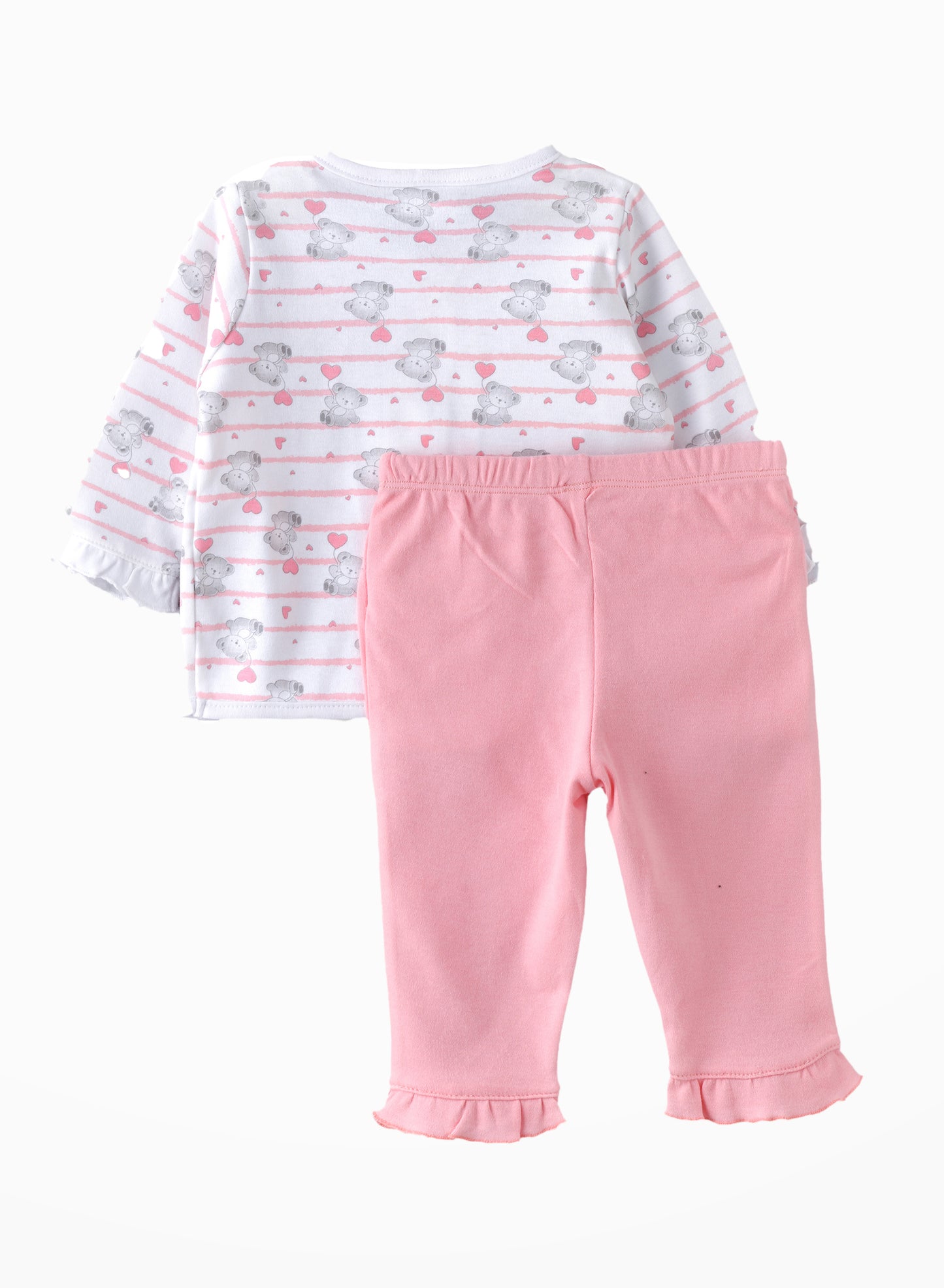 Tiny Hug Baby Girls' Teddy Bear Print 2-Piece Pajama Set