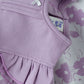 Tiny Hug Soft Knit Cotton Baby Girl Dress - Purple