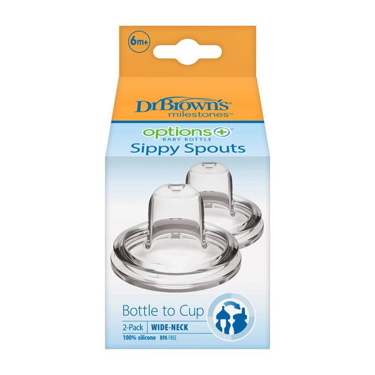 Dr. Brown's Wide Neck Options+ Bottle Sippy Spout - 2-Pack