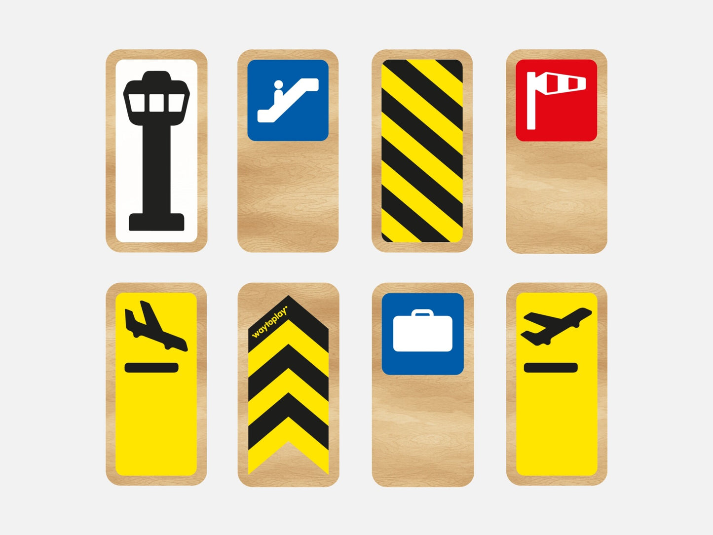 Waytoplay Roadblocks Set Airport Signs