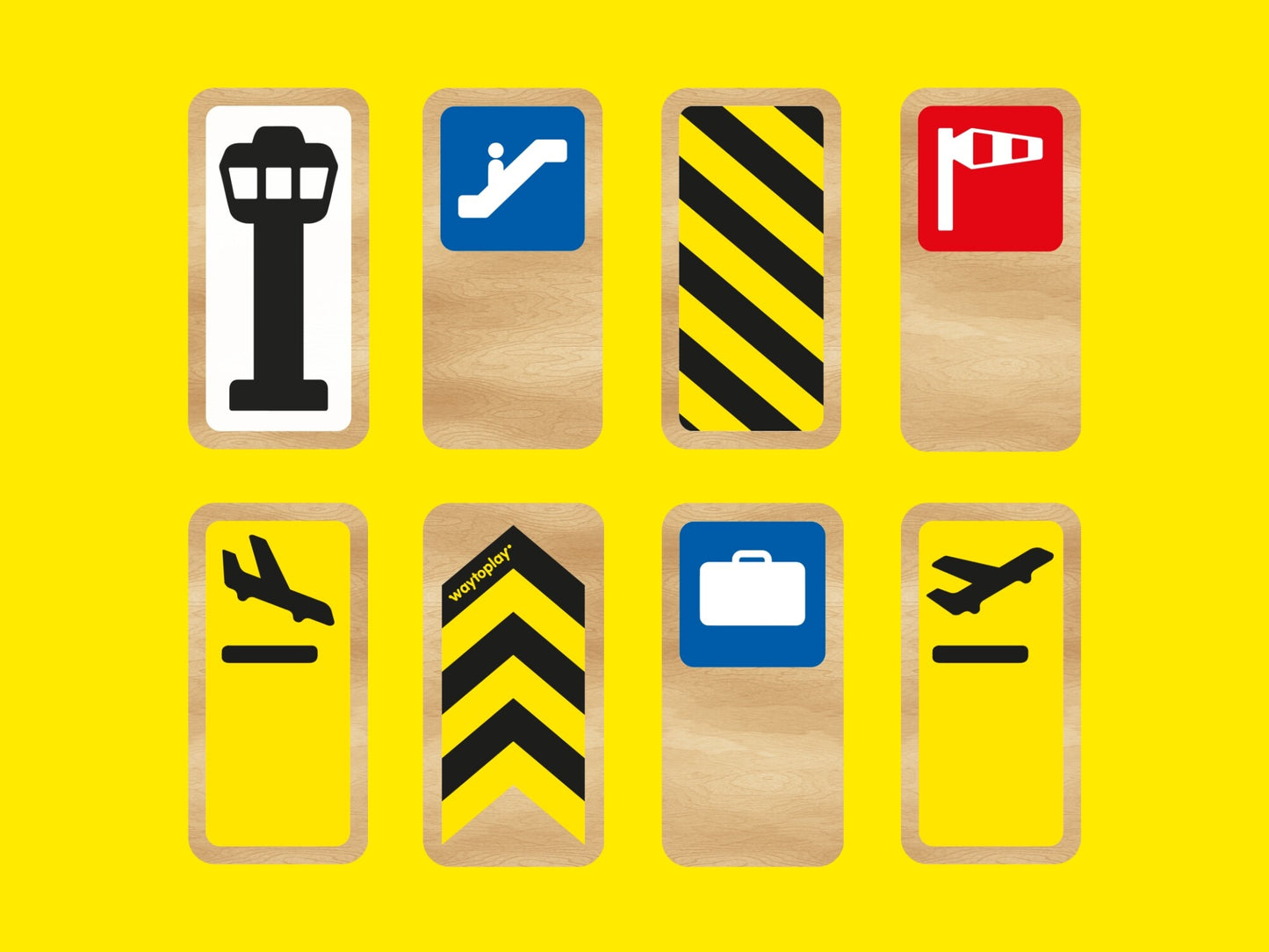 Waytoplay Roadblocks Set Airport Signs