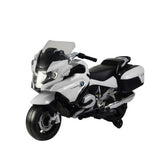 Megastar Ride On 12V Officially Licensed BMW Rechargeable Powered Riding Motorbike - White