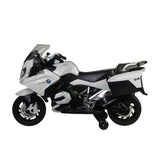 Megastar Ride On 12V Officially Licensed BMW Rechargeable Powered Riding Motorbike - White