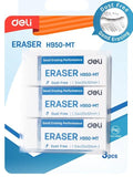 Deli Dust Free Eraser 3Pc Assorted