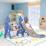 Megastar Slide, Swing, Score! Dino Play Gym – Blue