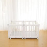 Megastar Big Baby Playpen with Wheels - White