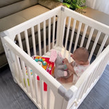 Megastar Baby Portable Playpen with Wheels - White