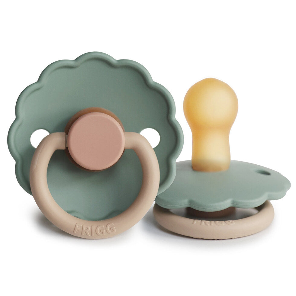 Frigg Daisy Silicone Baby Pacifier 0-6M, 1Pack, Willow - Size 1 - Laadlee