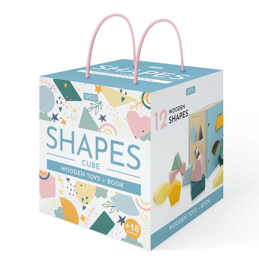 Sassi Book and Wooden Sorting Toys - Shapes