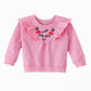 Jelliene Snuggle Worthy Knitted Sweatshirt for Baby Girls