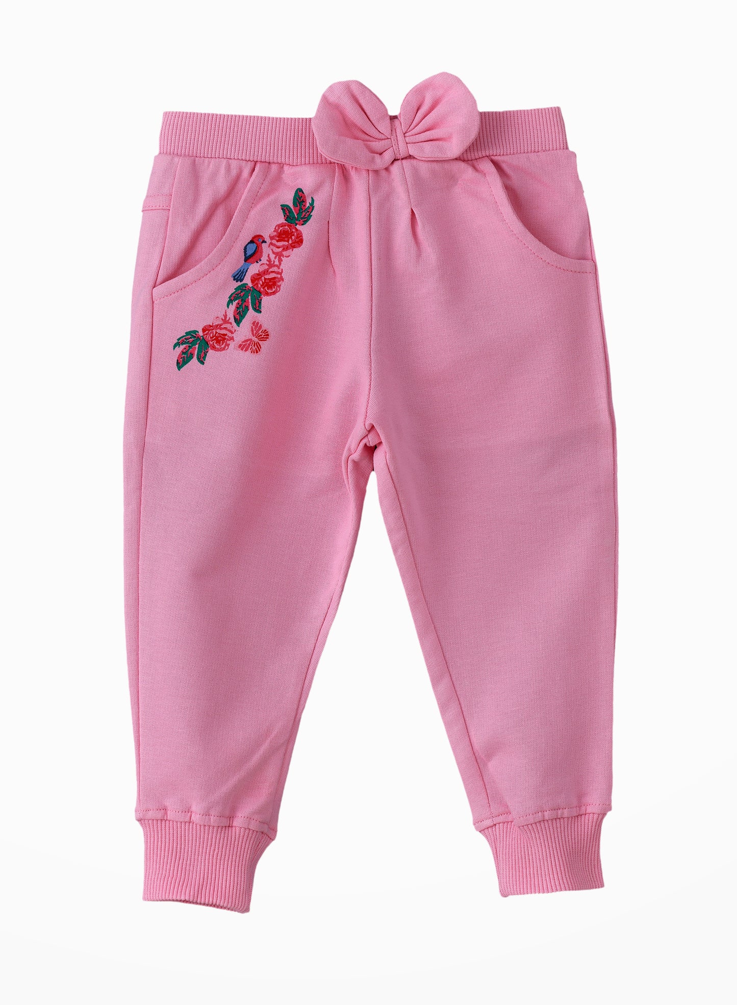 Jelliene Playful Comfort: Girls Cotton Knitted Joggers