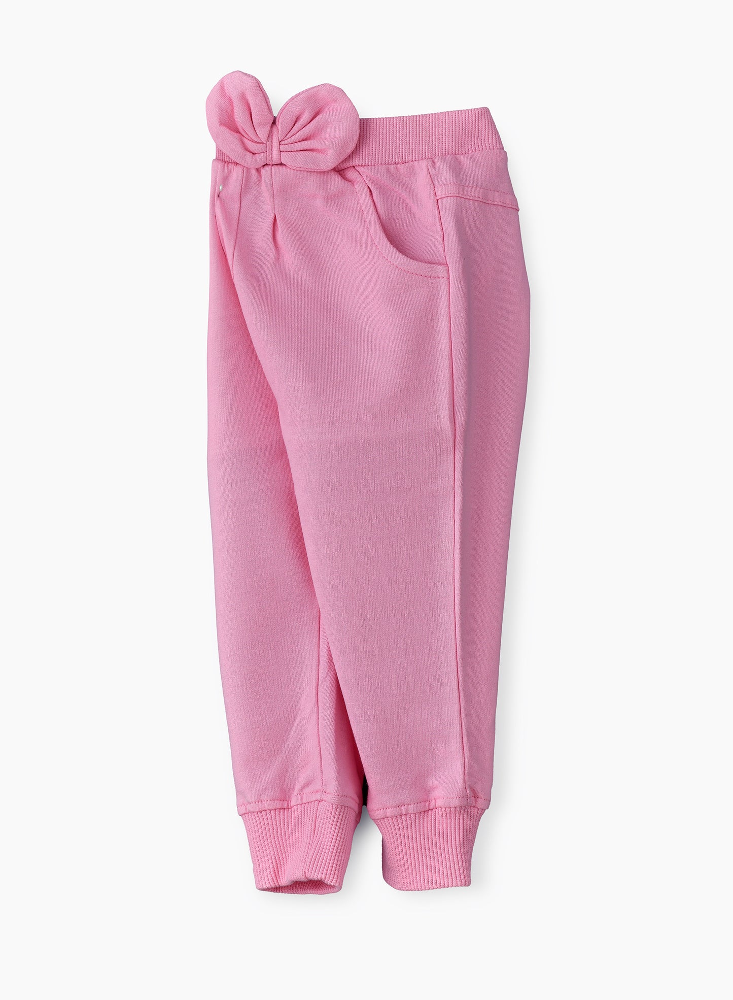 Jelliene Playful Comfort: Girls Cotton Knitted Joggers