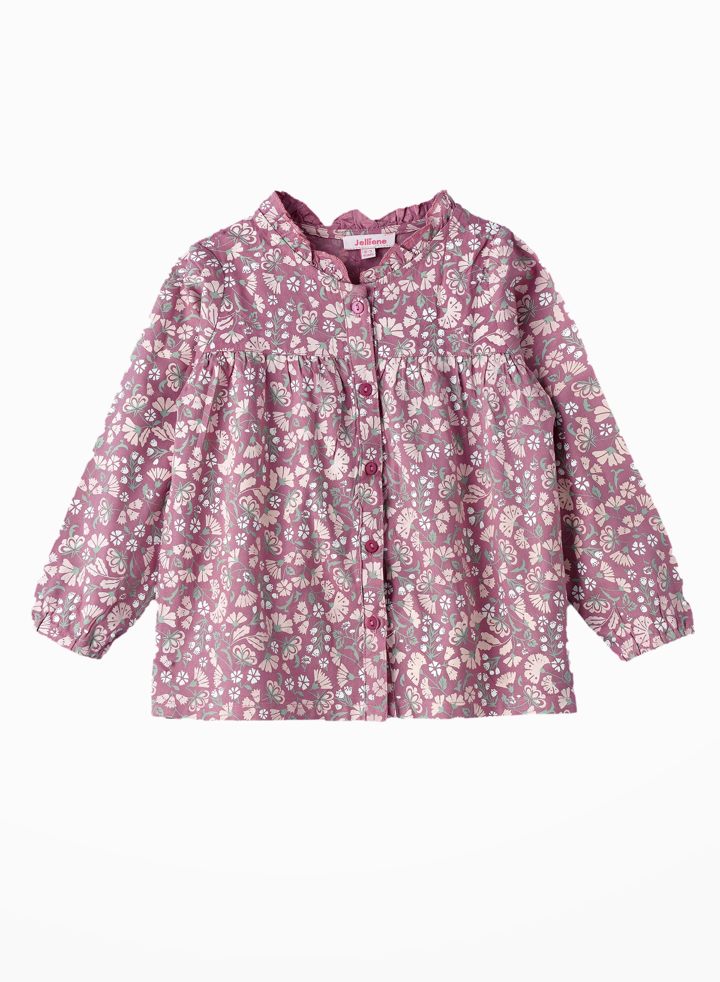 Jelliene Breathable Elegance Girls Viscose Woven Blouse