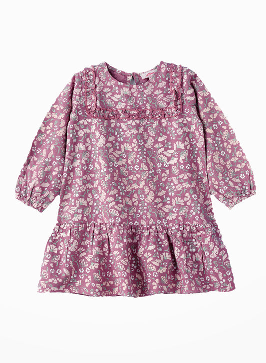 Jelliene Blooming Elegance Girls Viscose Floral Dress